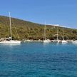 Yacht mooring buoys in Kolorat Bay