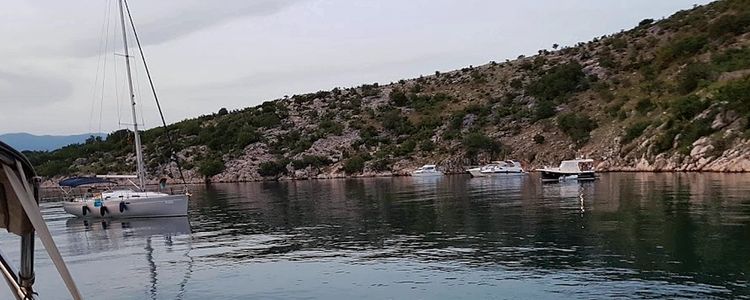 Yacht anchorage in Luka Srscica