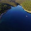 Yacht anchorage in Kristofor Bay