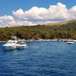 Yacht anchorage in Sveti Grgur Bay