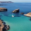 Yacht anchorage in Blue Lagoon