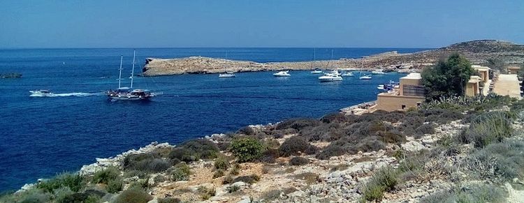 Yacht anchorage in Santa Marija Bay