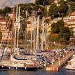 Yacht moorings in marina Andora