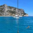 Yacht anchorage in Saraceni Bay