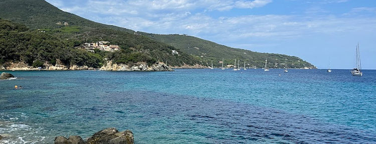 Yachts in Procchio Bay. Elba Island. Italy