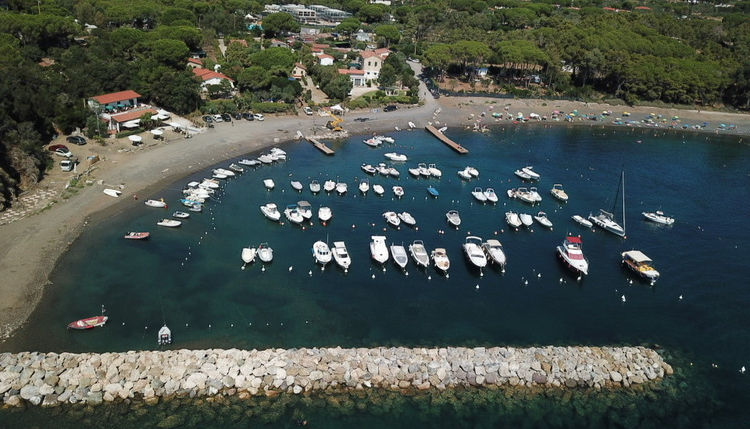 Yachts in Stella Bay. Elba Island. Italy