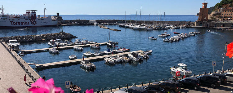 Yacht moorings in Rio Marina