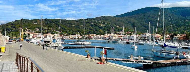 Yacht moorings in Rio Marina