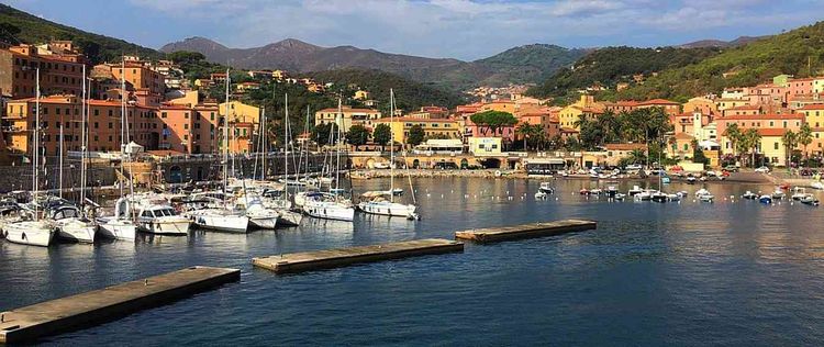 Yacht moorings in Rio Marina