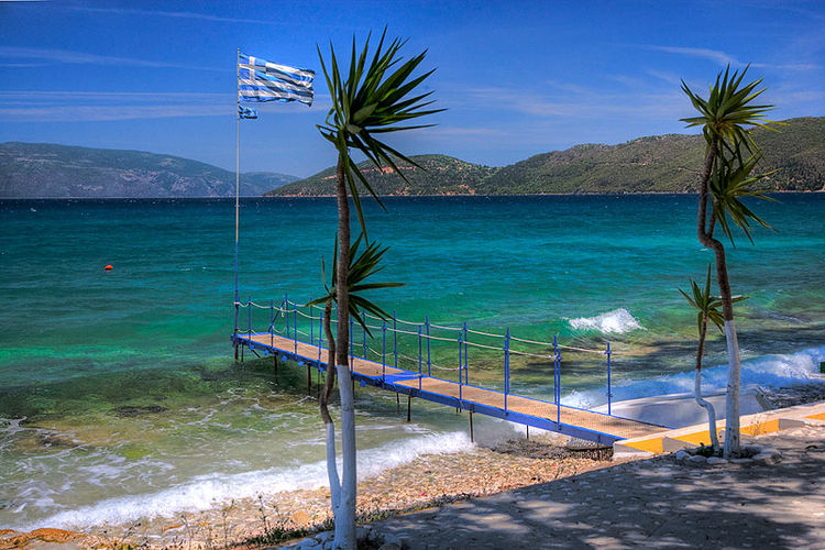 Myrtos Beach. Kefalonia.