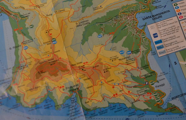 Portofino Park hiking routes