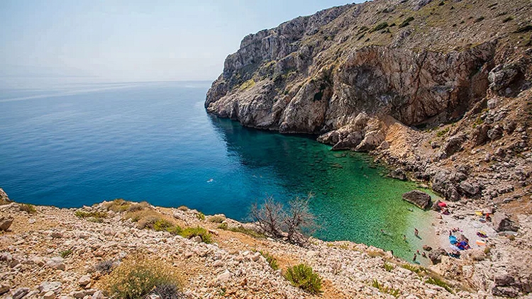 Island of the Cres – hidden beach Mali Bok