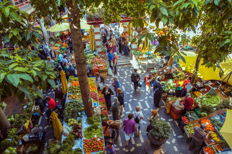 Funchal market courtyard