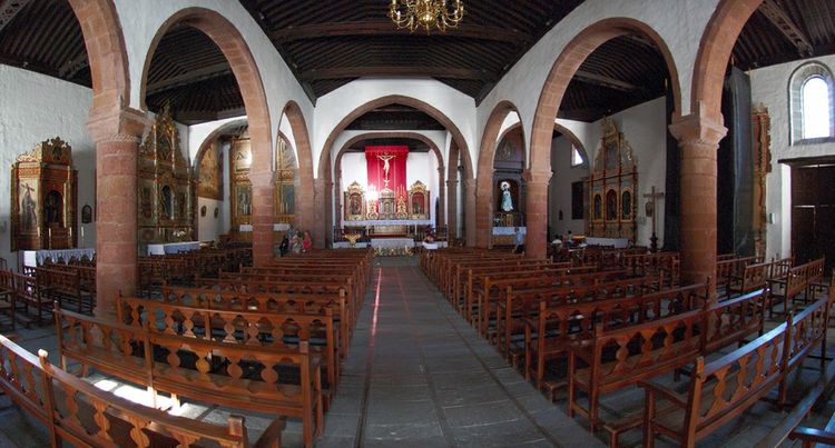 The interior of the Iglesia de la Asuncion church.