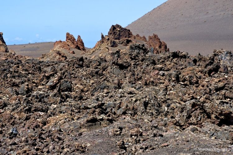 Sharp lava peaks