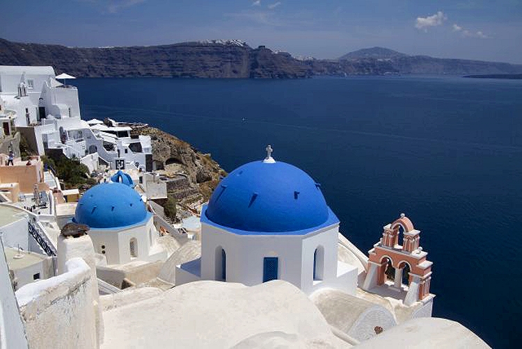 Oia Blue Dome Churches