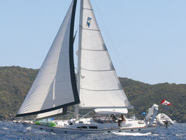 Paradise sailing along Peter Island