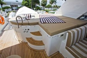 Flybridge Jacuzzi view aft