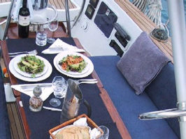 Dinner on Aft Deck