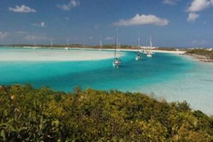 Beautiful clear blue water