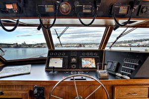 Wheelhouse. This photo was taken from a raised sofa seating area that seats 3-4 which provides excellent views.