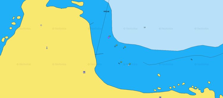 To open Navionics chart of Yacht anchorage in Castelsardo