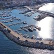 Yacht mooring in the port of San Nicola l'Arena