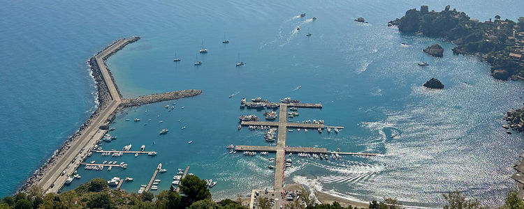 Yacht moorings in Cefalu