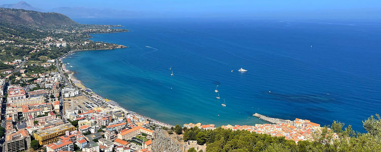 Yacht anchorage at the Old Town of Cefalu