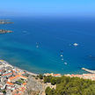 Yacht anchorage at old town of Cefalu