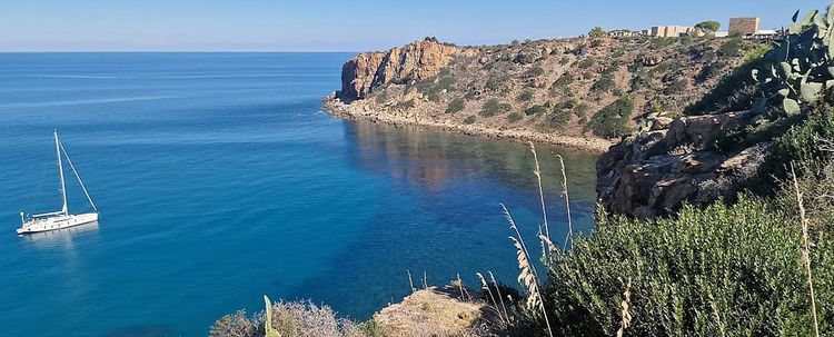 Yacht anchorage at Contrada Rais-Gerbi