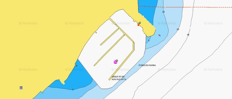 To open Navionics chart of Poseidon Yacht Marina