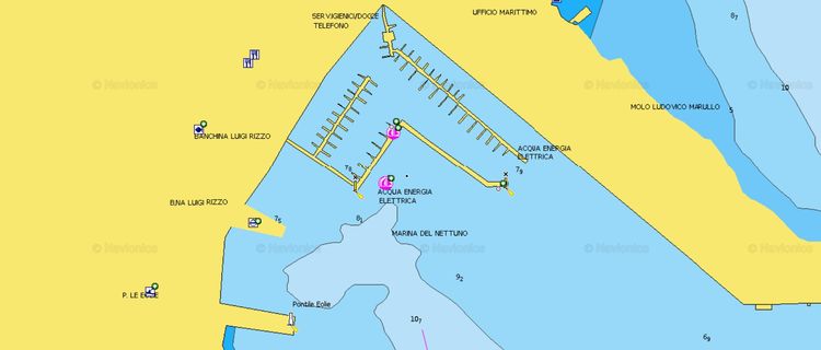 To open Navionics chart of Santa Maria Maggiore Yacht Marina