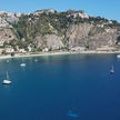 Yacht mooring on buoys in Taormina bay