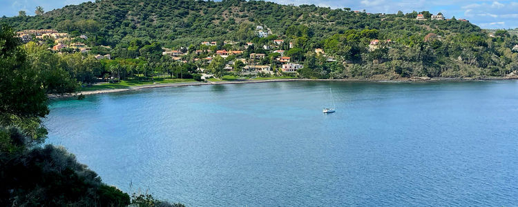 Yacht anchorage in Arcile baia