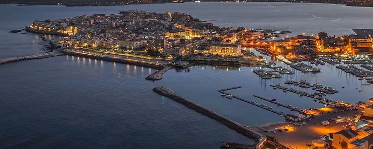 Yacht moorings in Porto Marmoreo