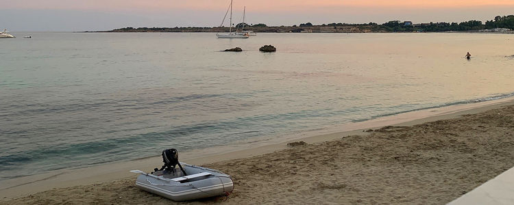 Yacht moorings buoys in Plemmirio Maritime Reserve