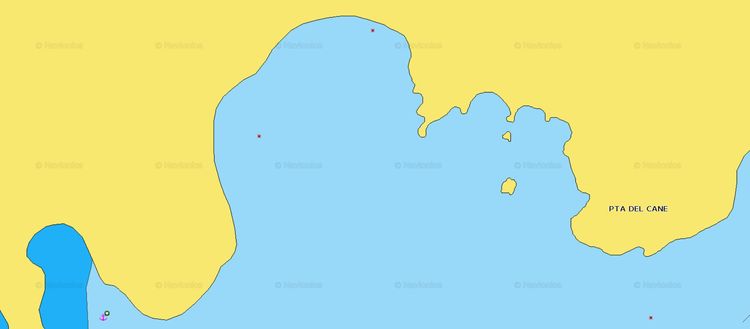 To open Navionics chart of Yacht anchorage in Pesciolino Bay