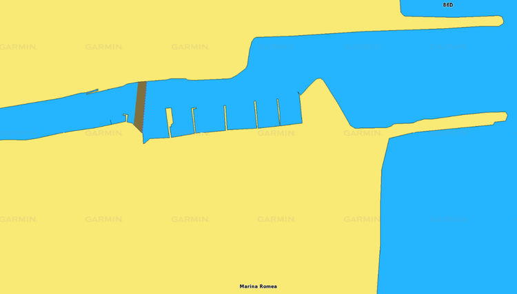 Map of Circolo Nautico Marina Romea