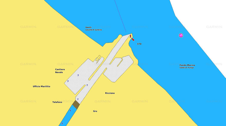 Map of Marina di Riccone