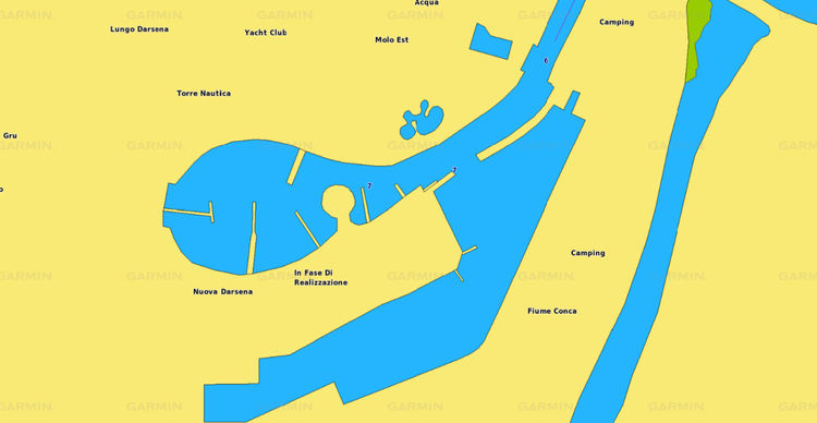 Map of Marina di Portoverde