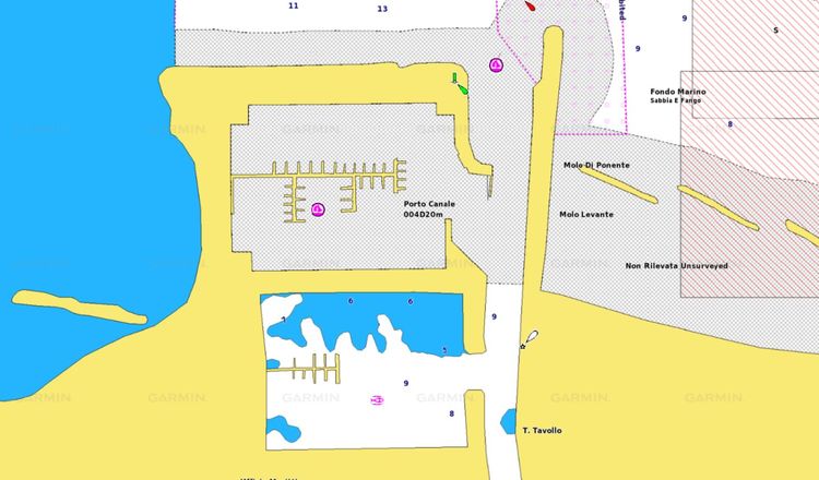 Map of Cattolica Yacht Marina