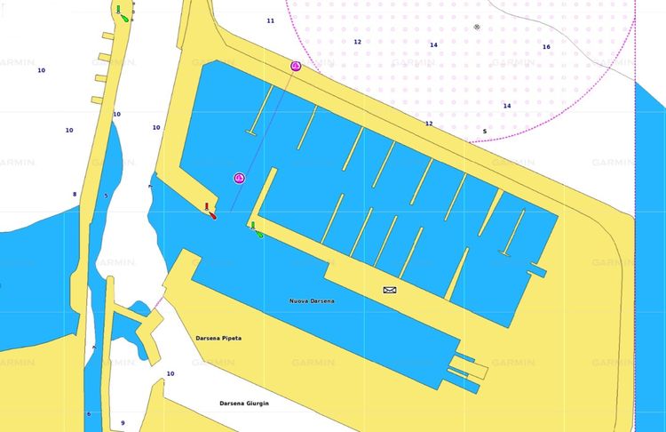 Map of Yacht Marina dei Cesari