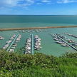 Yacht moorings in Numana harbor