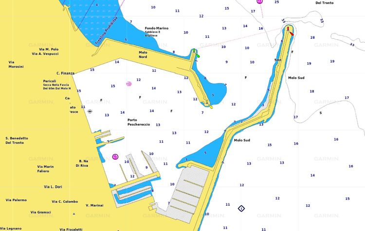 Map of Yacht Marina Sambenedettese Circolo Nautico