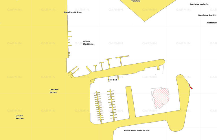 Map of Yacht Mooring in Marina San Pietro